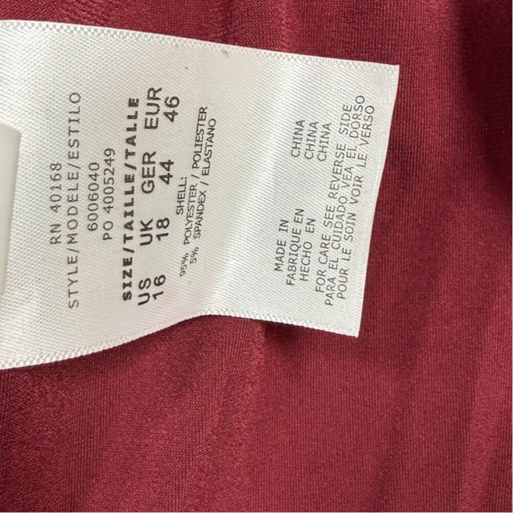 Magicsuit Alex Side-Tie Underwire Tankini Top Merlot 16 $128 - Picture 8 of 9